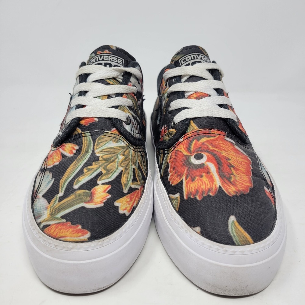 Converse Cons Zakim Ox Black Floral Hawaiian Print Size 5.5 Men's , 7 Women's - Picture 6 of 11